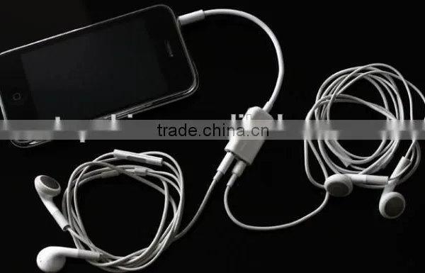 Universal 3.5mm 1 Male to 2 Female Couple Line Earphone Audio Headphone Splitter Adapter Cable photo-5