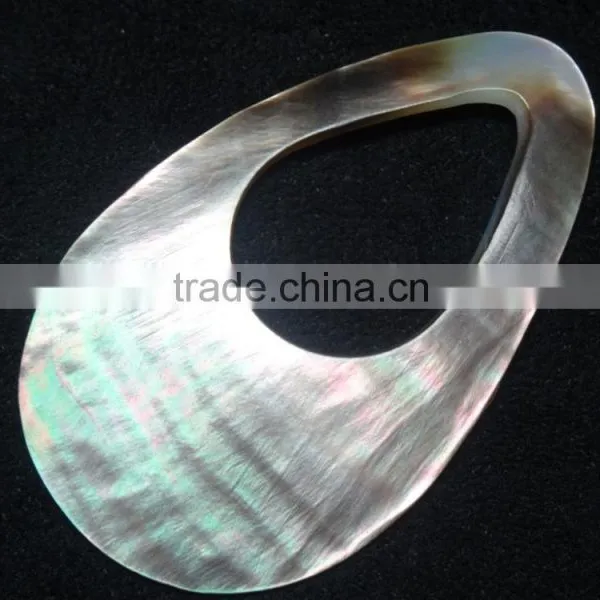 Best Quality Mother of Pearl Gemstone Pear Shape Natural Mop Gemstone With Attractive Hole photo-2