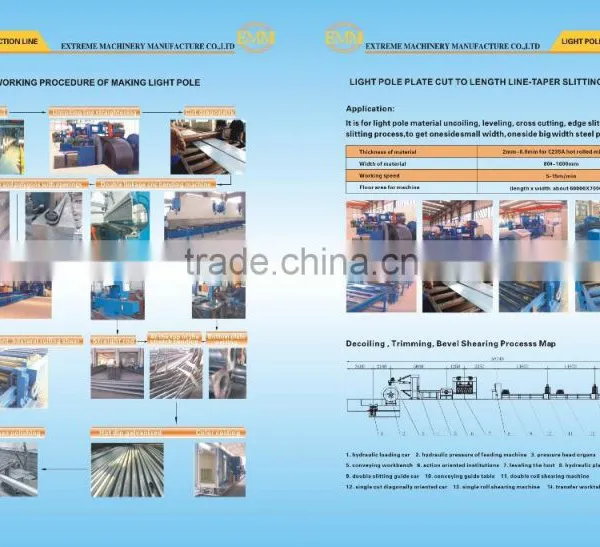EMM street light pole machine