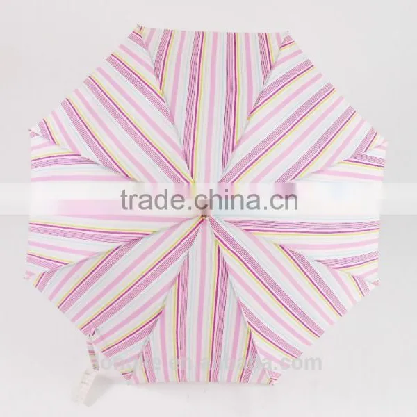 Fancy Straight Shaft Striped Printing Umbrella Slender photo-2