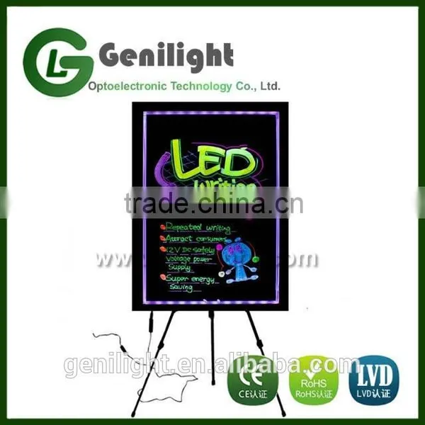 2016 Hot Sale 40*60 CM LED Writing Can Use Power Bank Acrylic LED Sign Board photo-4