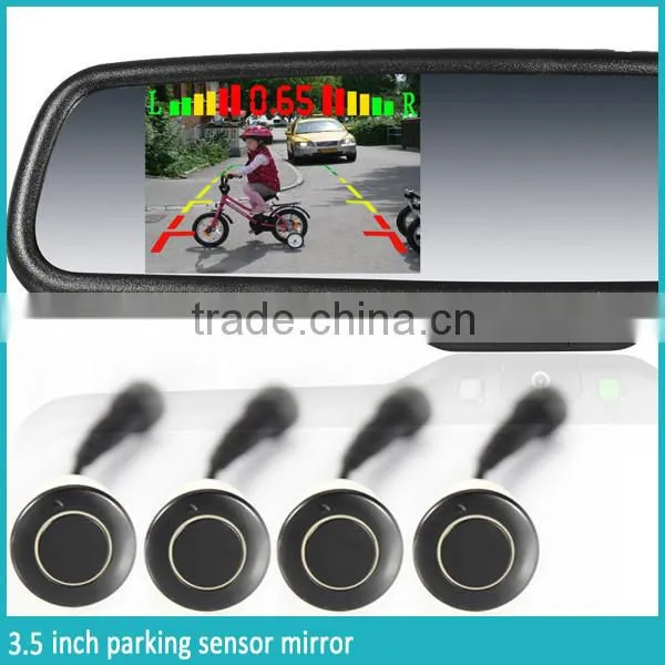 3.5 Inch Car Parking Sensor Rearview Monitor With 4 Replaceable Detectors photo-3
