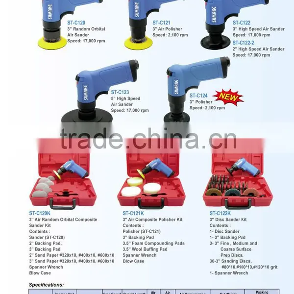 3" High Speed Composite Random Orbital Air Sander photo-2