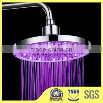 7 Colors RGB LED Light Colorful Romantic Shower Head Glow Rain Home Bathroom 8" photo-2