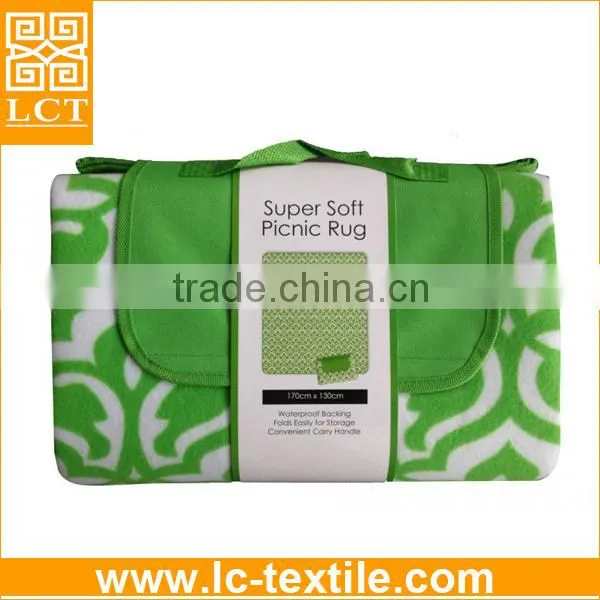 Supply Vibrant Design Waterproof Picnic Rug With Custom Imprinted on Front Patchwork(LCTM0027) photo-6