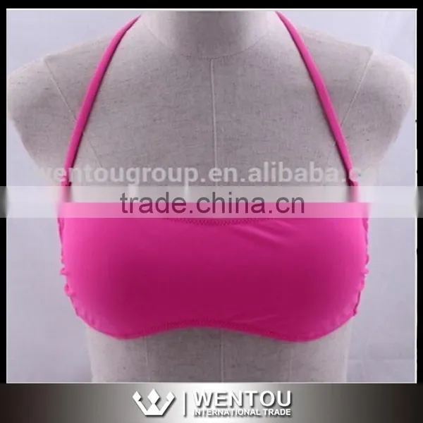 Cheeky Monogrammed Bandeau Bikini Tops photo-3