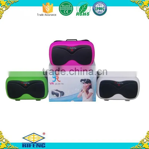 Hot 2016 Virtual Reality 3d Glasses VR Box Google Cardboard for Sexy Blue Video Film photo-5
