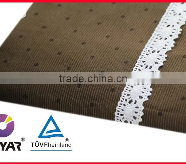Polyester Nylon Blended Fabric 16w Corduroy for Sofa and Garment