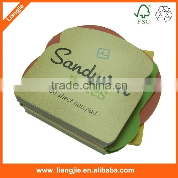 Hamburger Design Memo Pad,die Cut Memo Pad,shaped Memo Pad photo-4