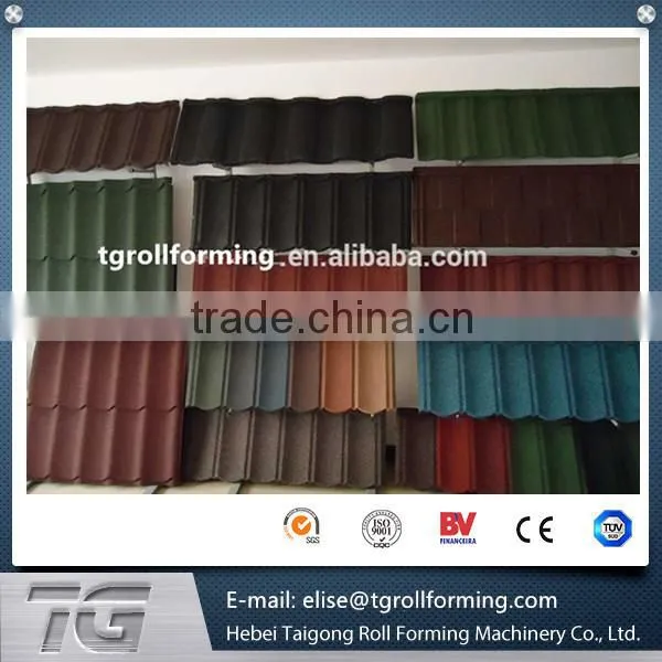 Metal Shingle Stone Coated Steel Roof Machine Vermiculite Steel Tile Production Line photo-5