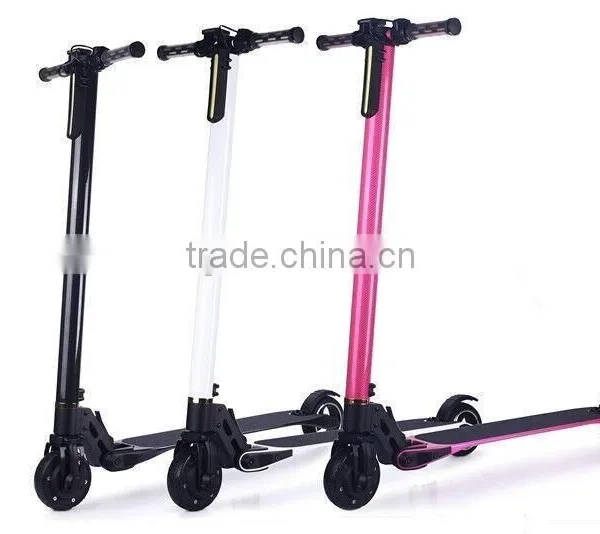 2016 New 5 Inch Foldable Electric Scooter Carbon Fiber Road Bike With Led Light photo-6