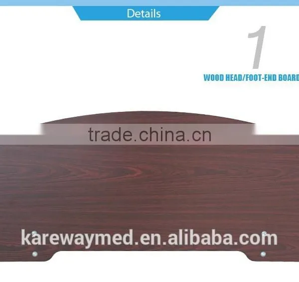 Medical Manual Cheap Hospital Wooden Bed photo-6