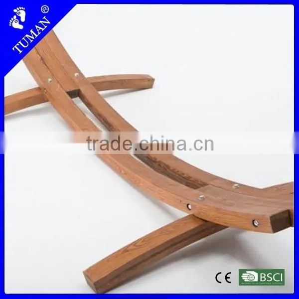 Jungle Rocking Arc Wood Hammock Chair Stand photo-2