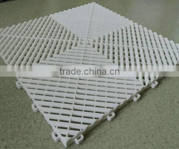 Hot Sell Dewatering Reduce Noise Antiskidding PP Mat For Garage photo-2