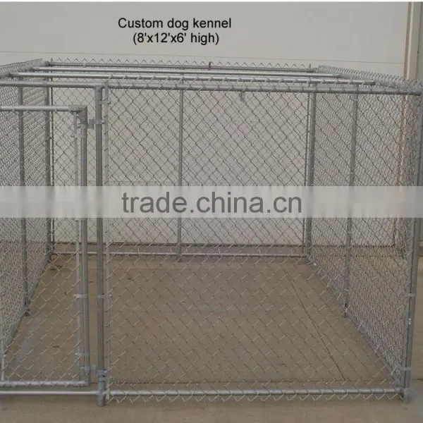 Large Outdoor Hot-dipped Galvanized Chain Link Dog Kennel photo-3