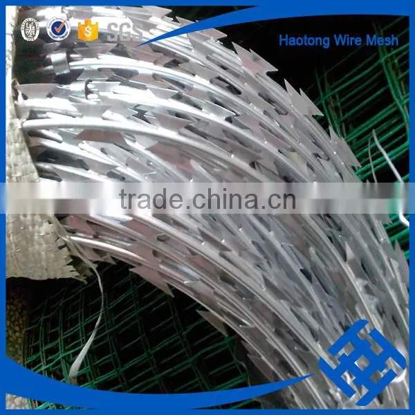 450mm Coil Diameter Concertina Electric Galvanized/hot-dipped Galvanized Razor Barbed Wire photo-5