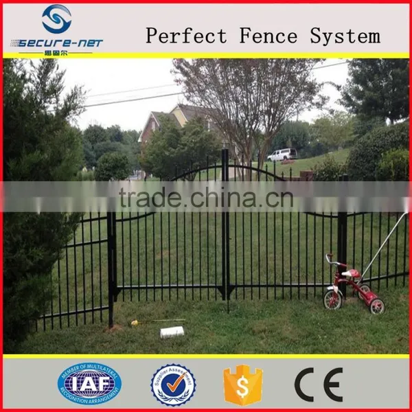 Powder Coated Galvanized Spear Top Cheap Steel Tube Fence Panels photo-2