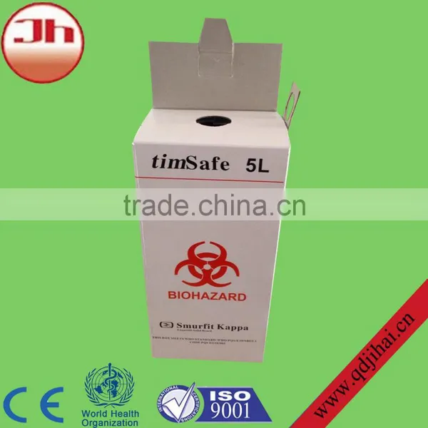 China Corrugated Box Sharps Disposal Box,waxed Cardboard Boxes photo-2