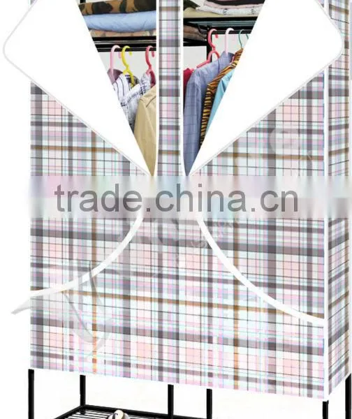 Metal Furniture Non-woven Folding Wardrobe photo-2