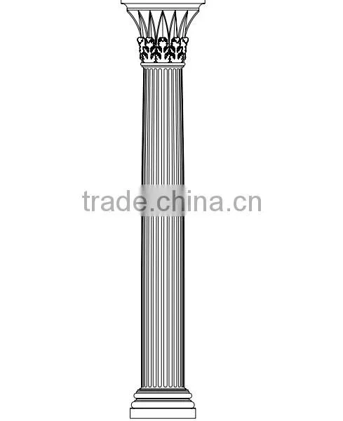 Lobby Decoration Roman Pillar Capitals Head Top Concrete Cement Columns