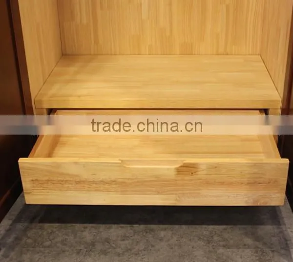 Wooden Wardrobe Design With Top Cabinet photo-5