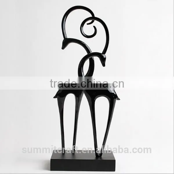 Abstract Resin Deer Couple Figurines Best Friends Wedding Gift photo-4