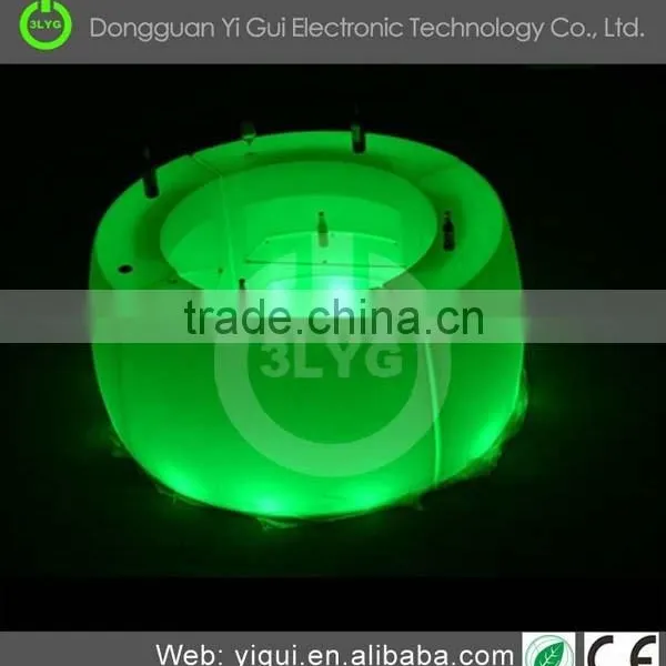 Waterproof Modern Glass Plastic Led Lighted Bar Counter Table photo-3