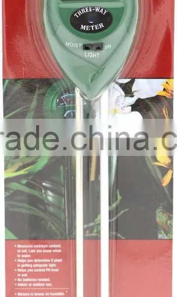3-in-1 Soil Meter for Moisture PH Light Gardening Test Meter photo-5