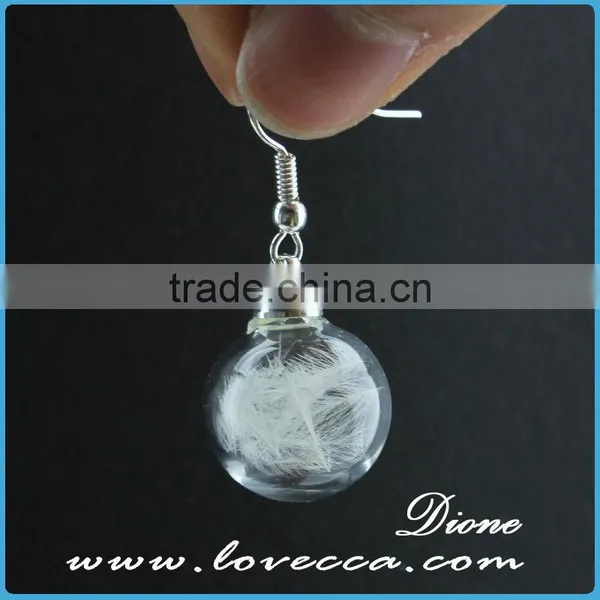 Vintage Style Jewelry Antiqued Bronze Flower Cap Bail Wish Vial Drop Glass Bottle Pendant Vial photo-3