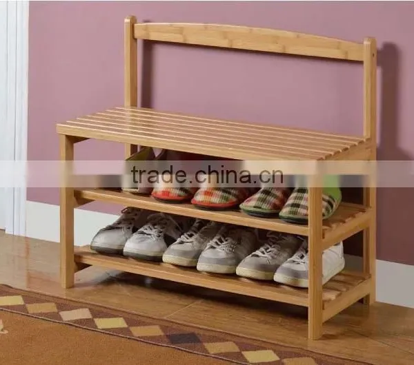 2015 Cheap Hot Sell Wooden Bamboo Shoe Racks photo-2