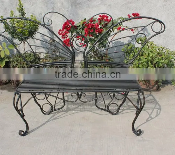 Metal Butterfly Bench for Garden photo-2