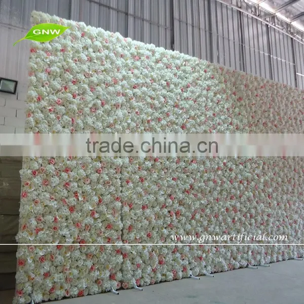 GNW 16ft Flower Wall Backdrop With Hydrangea and Rose Flower for Wedding Stage Backdrop Decoration photo-2