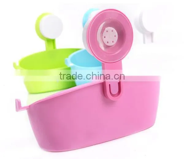 Vacuum Suction Cup Bathroom and Kitchen Plastic Shelf/holder photo-4