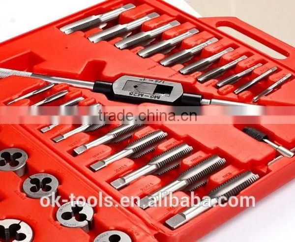 OK-tools 45Pcs Thread Cutting Tools Tap And Die Set, photo-2