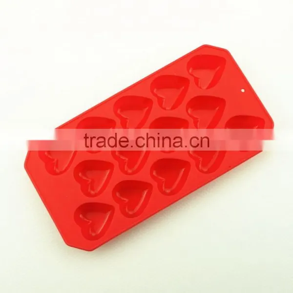 11196 14 Pcs Hearts Shape Silicone Cake Mold photo-2