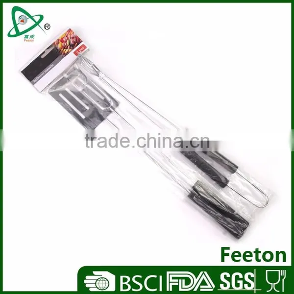 3pcs Promotional Chrome Plated Bbq Toos Set for Kids