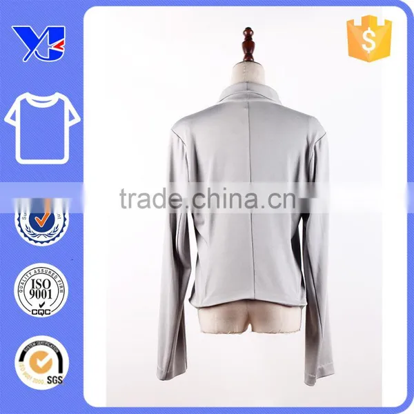 Draped Line Outer Women Wear Silky Handfell Open Casual Lady Coat photo-2