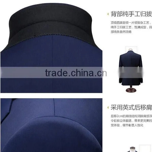2015 OEM New Man Business Suit,high Quality Fabric for Business Suit,hot Sale Business Suit for Men photo-4