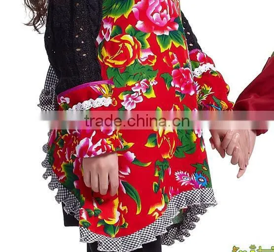 Personality Printing Work Han Edition Cotton Apron, ms Hotel Restaurant Tea Salon Supermarket Apron photo-4