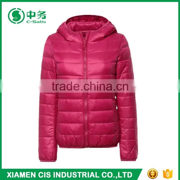New Style Winter Ultra Light Slim Fit Women Goose Down Filled Jacket photo-2