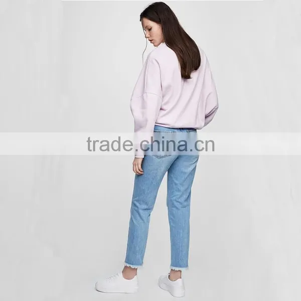 2017 New Design Ladies Blue Jeans Xxx Xxx Lady Jean Custom Denim Pants photo-3