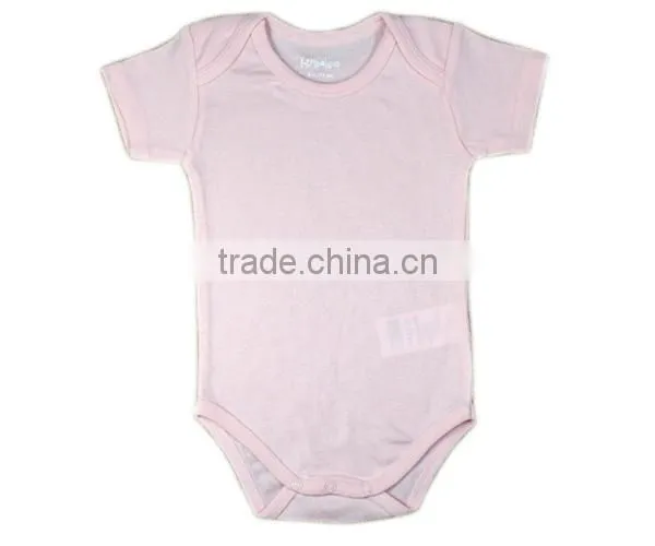2017 New Design Baby Rompers Plain 100% Cotton photo-5