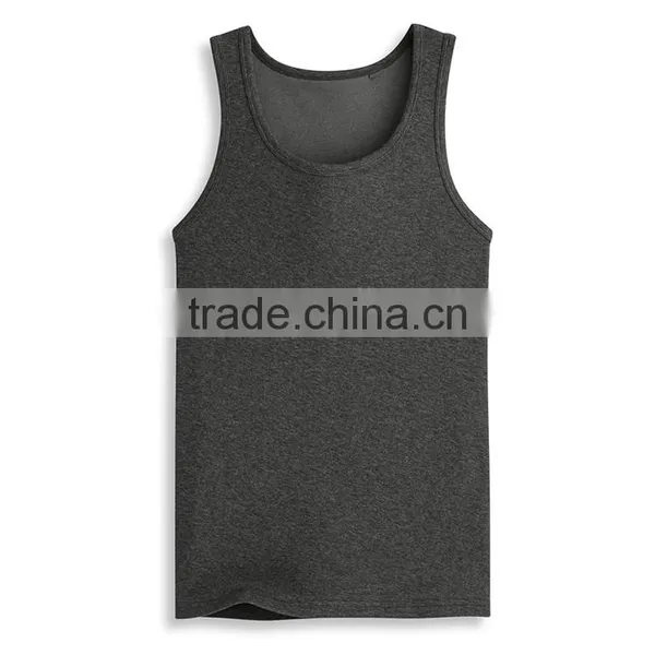 New Model Design 100% Cotton Fashion Wholesale Mens Custom Stringer Tank Top photo-5