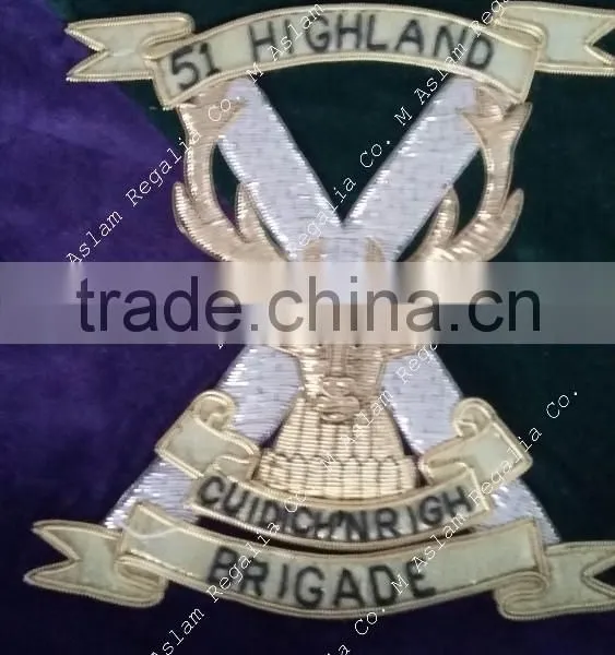 51 Highland Bullion Wire Embroidery Banner photo-2