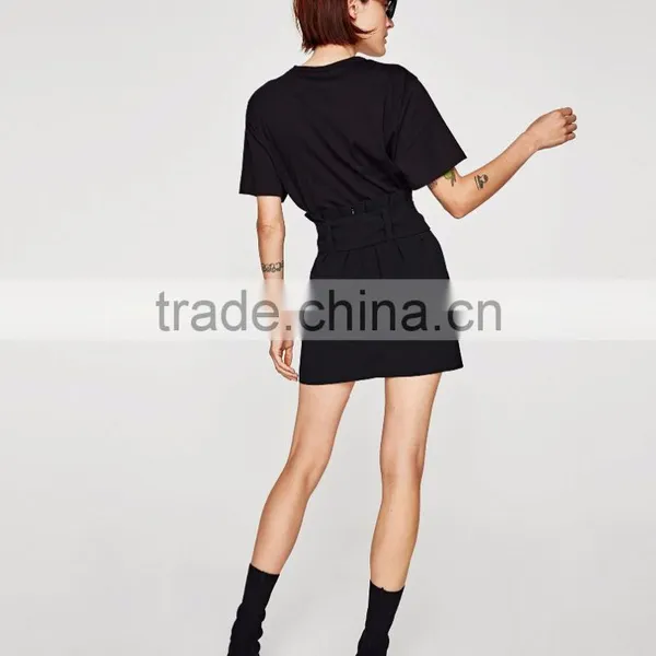 Guangzhou Shandao Factory OEM Customized 160g 100% Cotton Logo Printed Short Sleeve O-Neck T Shirt Design For Ladies photo-5