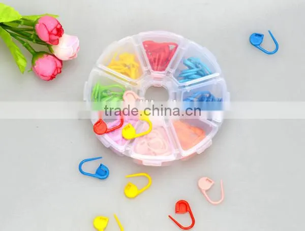 80PCS Mixed Color Corchet Sewing Knitting Ring/Stitch Closed Maker photo-4