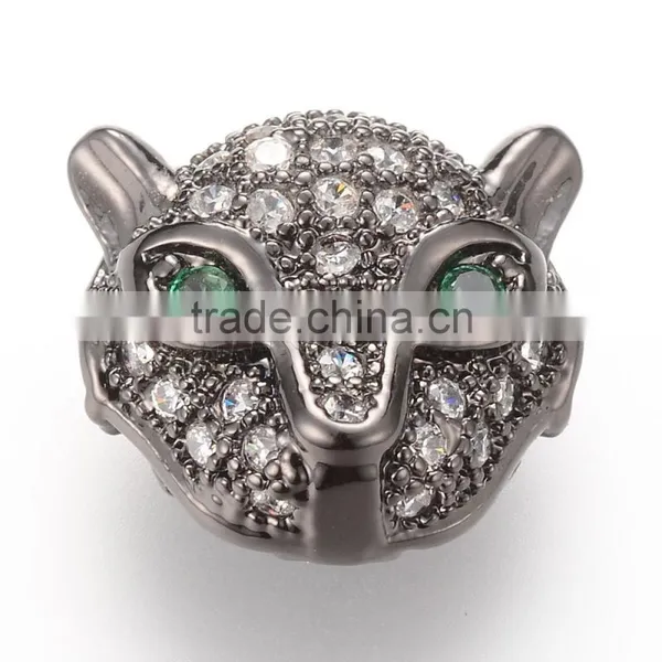 Latest Design Beads Necklace Leopard cz Micro Pave Beads photo-3