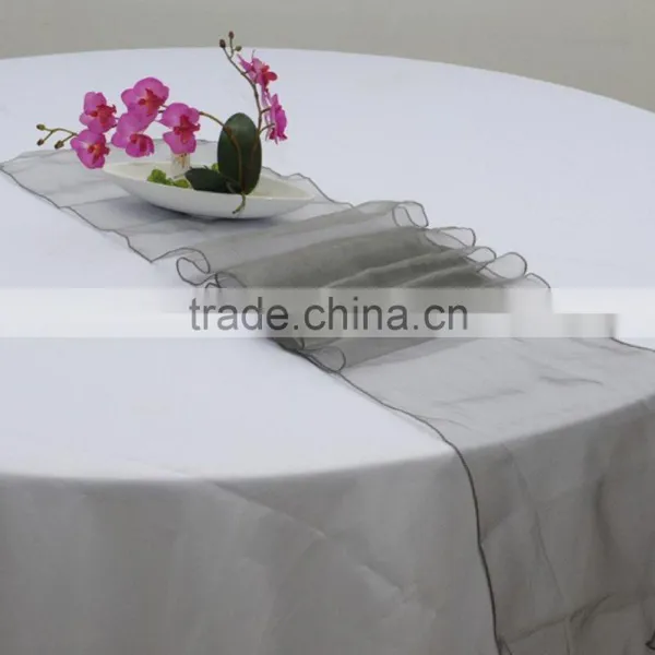 100% Polyester Organza table runner for home, hotel, and house decoration