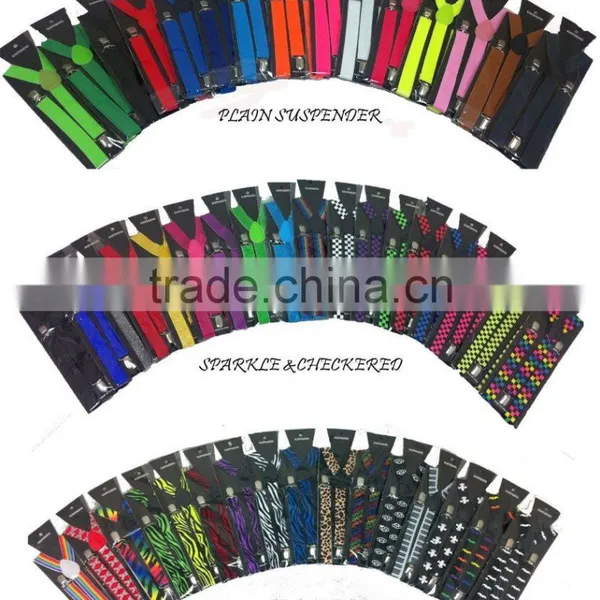 35 Colors 40" New Adult Mens Women Clip-on Suspenders Elastic Y-Shape Adjustable Braces photo-2