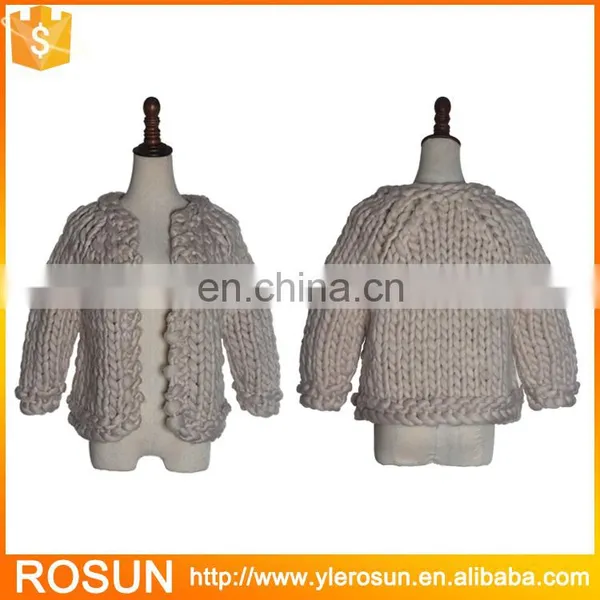 Supplier Soft 100% Wool Handmade Sweater for Babies photo-3